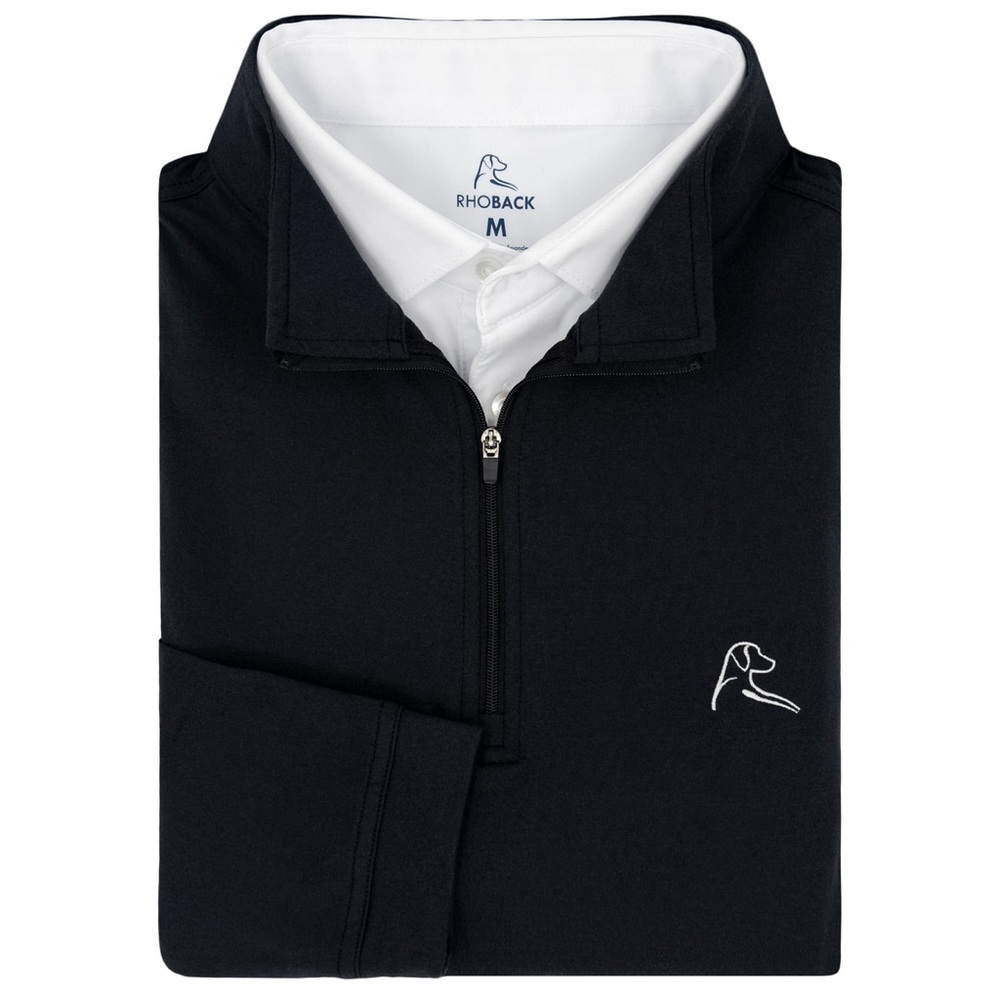 Rhoback Black Quarter-Zip Pullover